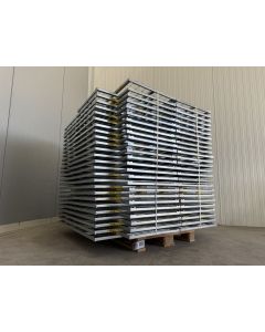 Drahtgitterboden f&uuml;r Fachbodenregale, gebraucht | SSI Sch&auml;fer R 3000 | f. St&auml;ndertiefe: 600 mm | Gesamtbreite: 1.600 mm | Gesamth&ouml;he: 30 mm | sendzimir verzinkt