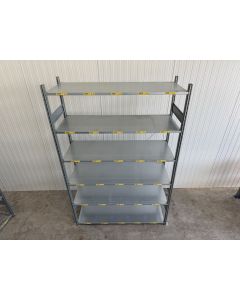 Fachbodenregal Magazinregal, gebraucht | SSI Sch&auml;fer R 3000 | Gesamth&ouml;he: 2.500 mm | Gesamttiefe: 600 mm | 6 Ebenen | Regall&auml;nge: Ausw&auml;hlbar