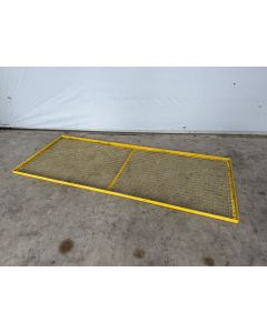 Rückwandgitter Gitter f. Palettenregale, gebraucht | Gesamtbreite: 2.740 mm | Gesamthöhe: 1.100 mm | Materialfarbe: gelb
