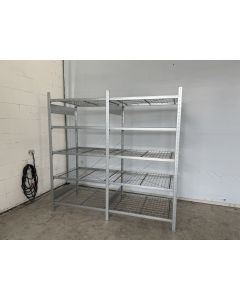 Fachbodenregal Magazinregal, neu | META CLIP | Gesamthöhe: 2.000 mm | Gesamttiefe: 835 mm | Gitterrostboden | Regallänge: 2,15 lfm.