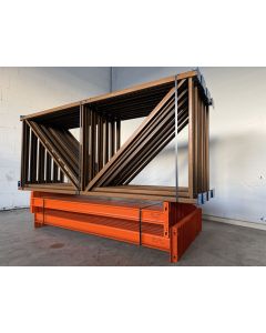 Palettenregalanlage Palettenregal, gebraucht | Alser NS | Regalst&auml;nder: 2.500 x 1.050 mm | Lichte Weite: 1.860 mm | Regall&auml;nge: 11,72 lfm.