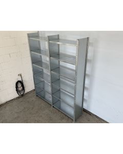  Fachbodenregal Magazinregal, gebraucht | META CLIP | Gesamthöhe: 2.475 mm | Gesamttiefe: 435 mm | Vollwand | Regallänge: 2,15 lfm.