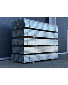 Sonderposten Vierkantrohr Rechteckrohr, neu | Profil: 50 x 50 mm | Gesamtlänge: 2.340 mm | Materialstärke: 2 mm 