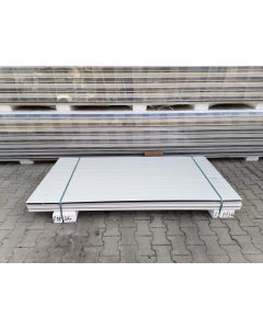 Sandwichplatten 40 mm Wand II. Wahl Grauwei&szlig; Paket 1136B