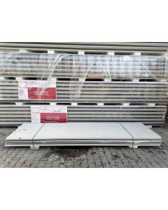 Sandwichplatten 40 mm Wand II. Wahl wei&szlig; Paket 1154B