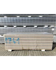 Sandwichplatten 100 mm Wand II. Wahl RAL 9007 Paket 741B