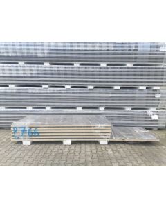 Sandwichplatten 80 mm Wand II. Wahl RAL 9007 Paket 766B