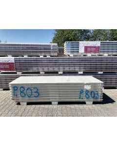 Sandwichplatten 80 mm Wand II. Wahl weiß Paket 803B