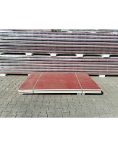 Sandwichplatten 40 mm Wand II. Wahl RAL 8012 Paket 832B