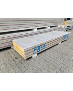 Sandwichplatten 100 mm Wand II. Wahl RAL 9006 Paket 853B