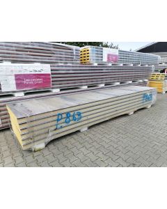 Sandwichplatten 100 mm Wand II. Wahl RAL 9007 Paket 863B