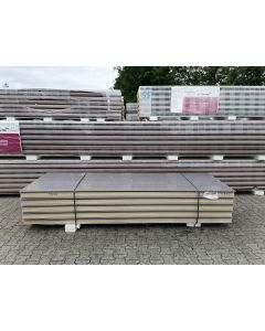 Sandwichplatten 100 mm Wand II. Wahl RAL 9007 Paket 875B
