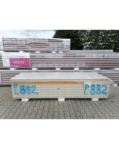 Sandwichplatten 80 mm Wand II. Wahl weiß Paket 882B