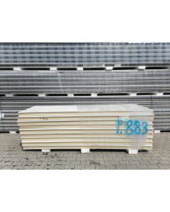 Sandwichplatten 100 mm Wand II. Wahl weiß Paket 883B