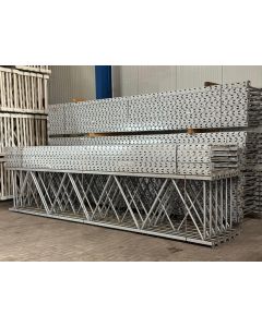 Palettenregalständer Regalständer gebraucht | Elektrolux | Rahmenprofil: C: 90 x 50 x 22 x 2,50 mm | Ständerhöhe: 5.105 mm | Ständertiefe: 990 mm | silbergrau