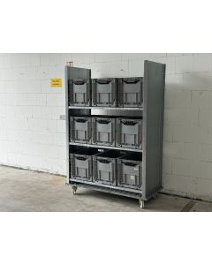 Etagenwagen Rollwagen Kistenwagen, gebraucht | Dexion HI280 | Gesamthöhe: 1.965 mm | Gesamttiefe: 625 mm | Gesamtbreite: 1.490 mm