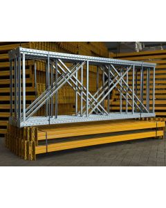 Palettenregalanlage Palettenregal, gebraucht | META Multipal S | Regalst&auml;nder: 2.900 x 1.050 mm | Lichte Weite: 2.700 mm | Regall&auml;nge: 14,01 lfm.