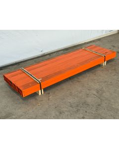 Rechteckrohr Stahlrohr Stahlträger Stahl, gebraucht | Gesamtlänge: ca. 1.980 mm | orange
