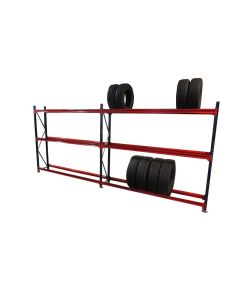 1x Reifenregal für 72 Reifen Kimer Typ 40, 2.000 x 4.600 x 400 mm, Werkstatt, Regal, Lager