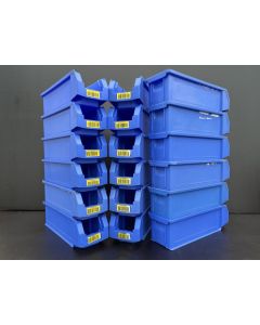 Sichtlagerkiste Stapelkiste Kunststoffkiste Kiste, gebraucht / SSI Schäfer LF 511 G ZW / Außenmaß: 500 x 156 x 143 mm (LxBxH) / Farbe: auswählbar / Stückzahl: auswählbar 