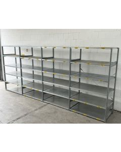 Fachbodenregal Magazinregal | SSI Schäfer R 3000 | Gesamthöhe: 2.278 mm | Gesamttiefe: 800 mm | Regallänge: 5,34 lfm.
