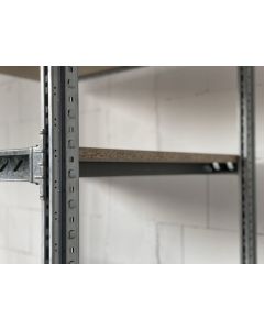 2x Fachbodentraversen inkl. 2x Uniträger und Holzfachboden, II. Wahl (Neuware) | passend für SSI Schäfer R 3000 | Regaltiefe: 800 mm