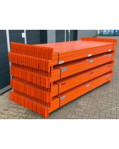 Palettenregaltraverse Traverse Palettenregal, gebraucht | Polypal Stockpal | lichte Weite: 2.700 mm | K: 100 x 50 mm | Kopftraverse | orange