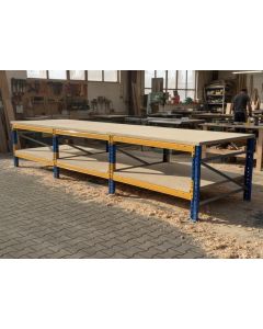 Werkbank Arbeitstisch Jungheinrich MPB, gebraucht | Werkbankbreite: 4.390 mm | Werkbankh&ouml;he: 938 mm | Werkbanktiefe: w&auml;hlbar