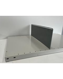 Fachteiler für Fachbodenregale, gebraucht | META CLIP | f. Ständertiefe: 600 mm | Fachhöhe: 200 mm | sendzimir verzinkt