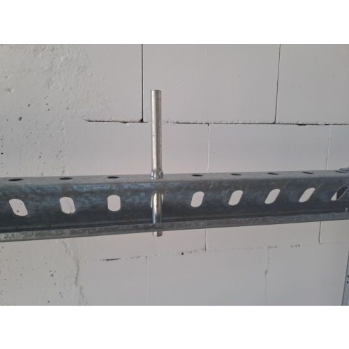 KRA 4170 Steckrohre für Regaltraversen, II. Wahl (Neuware) | SSI Schäfer R 3000 | Gesamtlänge: ca. 170 mm | RohrØ: 12 mm | verzinkt