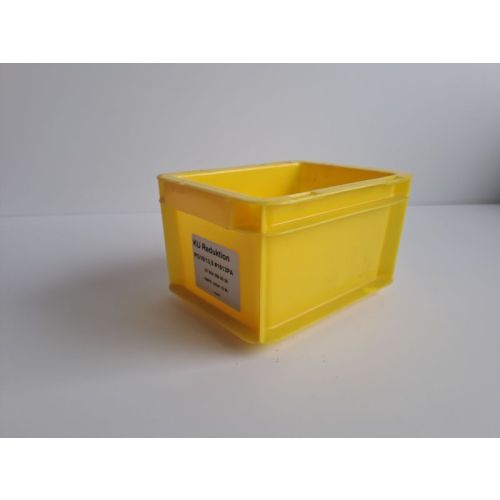 Stapelkiste Kunststoffkiste Eurobox, gebraucht  | SSI Schäfer EF 2120 |  Außenmaß: 200 x 150x 120 mm (LxBxH) | Farbe: gelb | Stückzahl: auswählbar
