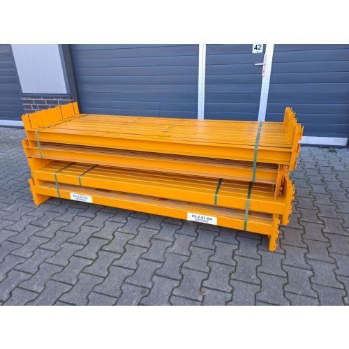 Palettenregaltraverse Regaltraverse, gebraucht | Jung Heinrich Delta | Lichte Weite: 1.900 mm | U: 80 x 50 x 3,2 mm | gelb | 3 HK
