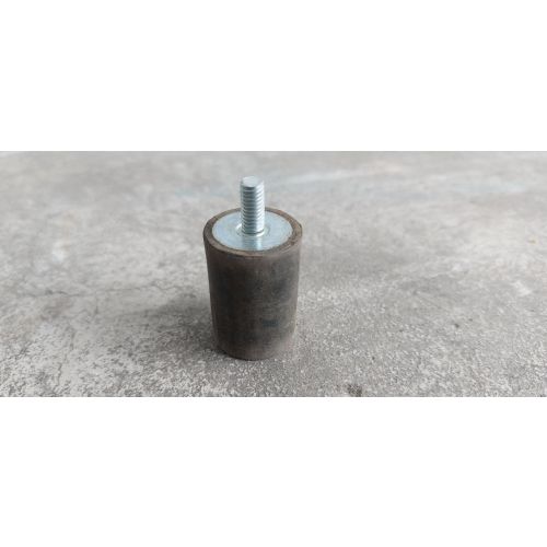 Gummipuffer Schwingungsdämpfer, gebraucht | Gewinde: M6 | Gesamthöhe: 48 mm | Länge Gummipuffer: 25 mm 