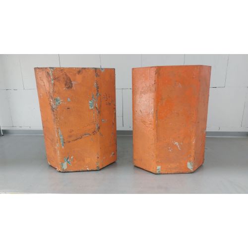 Anfahrschutzecke Anfahrschutzleitplanke Palettenregal, gebraucht | Gesamth&ouml;he: 405 mm | Schenkell&auml;nge: 105 x 110 x 150 mm | rotorange