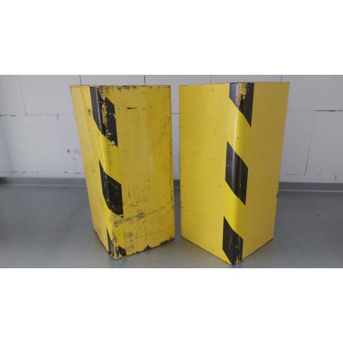 U-Anfahrschutzecken Set Anfahrschutzleitplanke Palettenregal, gebraucht | Gesamth&ouml;he: 400 mm | Gesamtbreite: 250 mm | Schenkell&auml;nge: 180 x 50 mm | gelb/schwarz