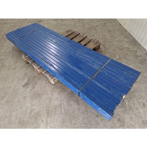 Stahlträger Vierkantrohr Rechteckrohr, gebraucht | Profil: 110 x 50 mm | Gesamtlänge: 2.240 mm | Materialstärke: 3,0 mm | blau