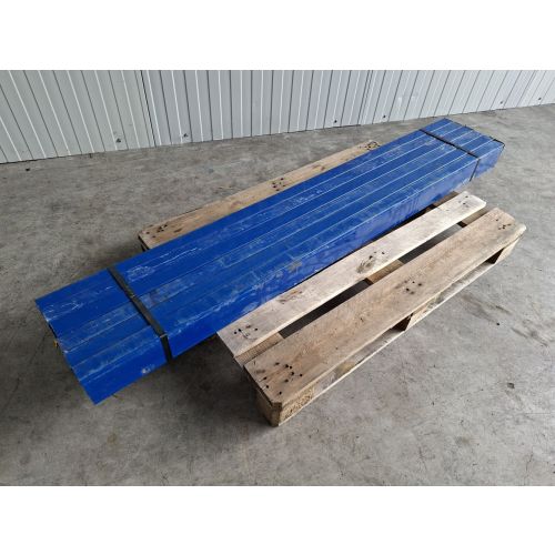 Stahltr&auml;ger Vierkantrohr Rechteckrohr, gebraucht | Profil: 110 x 50 mm | Gesamtl&auml;nge: 1.790 mm | Materialst&auml;rke: 3,0 mm | blau