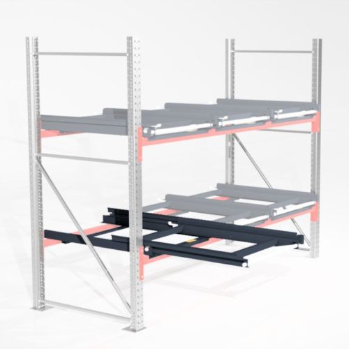 Auflage-Schubfach Einseitiger Auszug, neu | Typ: UE-16604 | für Regaltiefe: 1.100 mm | Traglast: 600 kg