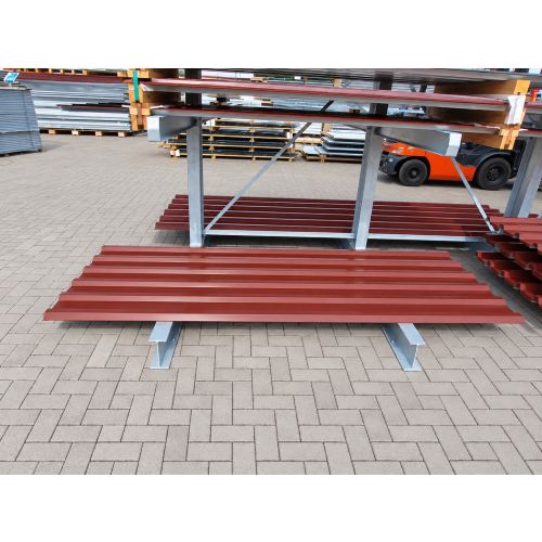 Trapezblech Dachplatten Sonderposten - Profil 35/207 in Rotbraun (13,45€/m²)