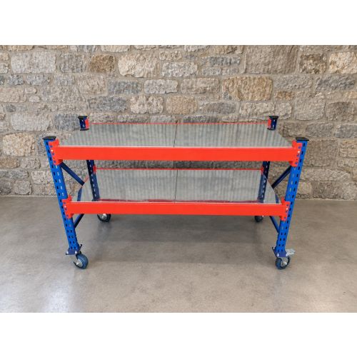 Werkbankgestell, neu | LPR | inkl. Rollen | Werkbankbreite: ca. 1580 mm | Werkbankhöhe: ca. 950 mm | Werkbanktiefe: auswählbar