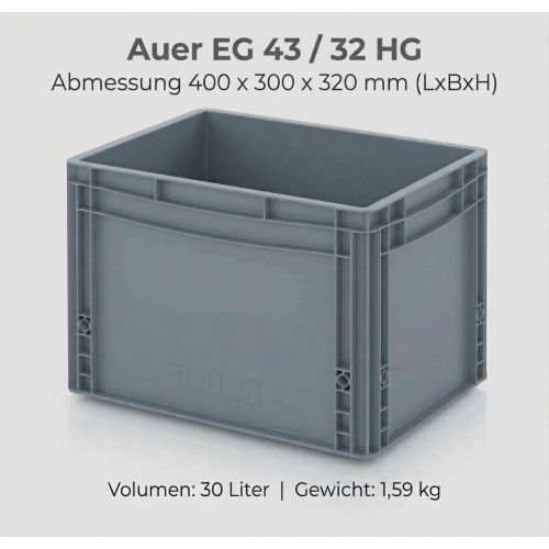 Stapelkiste Auer EG 43/32 Maße: 400 x 300 x 320 mm