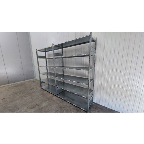 Fachbodenregal Magazinregal, gebraucht  | SSI Schäfer R 3000 | Gesamthöhe: 2.500 mm | Gesamttiefe: 600 mm | 6 Ebenen | Regallänge: 3,29 lfm.