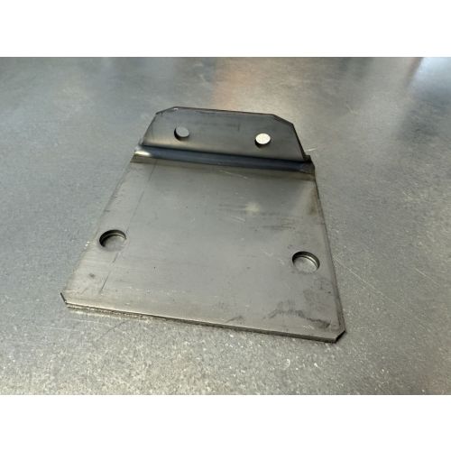Fußplatte f. Palettenregal, neu | Jungheinrich Esmena | für Rahmenprofil 100 mm | Abmessungen: 155 x 160 mm | sendzimir verzinkt