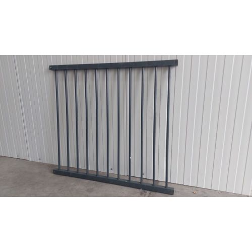 Geländer Absperrung Balkon, gebraucht | Geländerlänge: 1.110 mm |  Gesamthöhe: 997 mm | anthrazit 