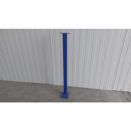 Geländerpfosten Stahlträger, gebraucht | Gesamtlänge: ca. 1.060 mm | Profil: 60 x 40 mm | mit Kopf- und Fußplatte | blau