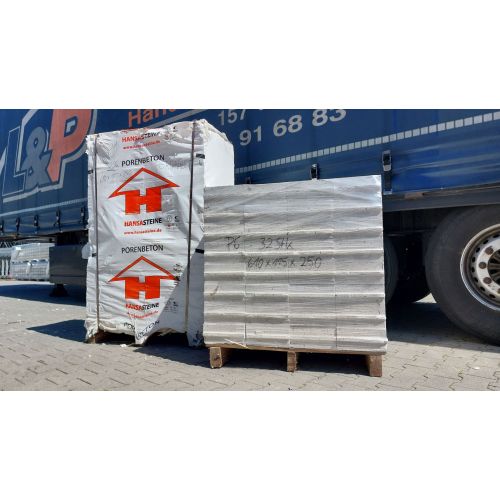 Porenbetonsteine Gasbetonsteine Planstein, neu | Abmessung: 600 x 115 x 250 mm | Ausführung: Nut & Feder | nterne Bez.: P1 &P6