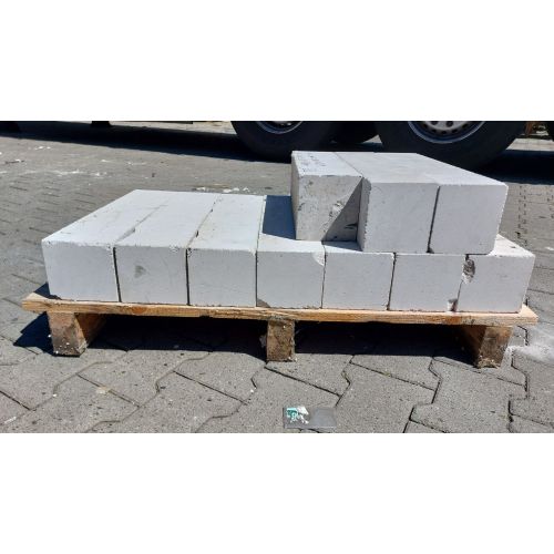 Kalksandstein Vollstein Kalkstein-Vollblock Planstein Planvollstein, neu | Abmessung: 498 x 125 x 115 mm | Abmessung: 433 x 125 x 115 mm | Ausführung: Ohne Nut & Feder | Interne Bez.: P8