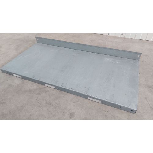 Anschlagblech Fachbodenregal, gebraucht | Dexion Schraubregal | Gesamthöhe: 106 mm | für Bodenlänge: 990 mm | verzinkter Stahl