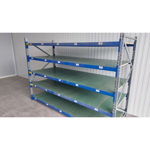 Weitspannregal Magazinregal, gebraucht | Bito WS-L / WS | Gesamthöhe: 2.000 mm | Gesamttiefe: 1.100 mm | Regallänge: 2.820 mm