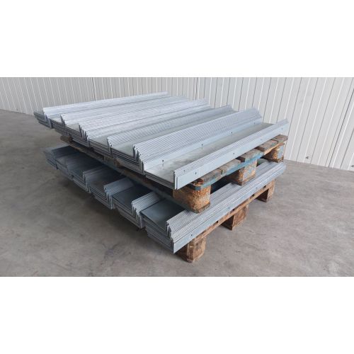 L-Profil Winkelblech Stahlblech, gebraucht | Schenkel Abm.: 150 x 50 mm | Gesamtlänge: 1.000 mm | Material: verzinkter Stahl